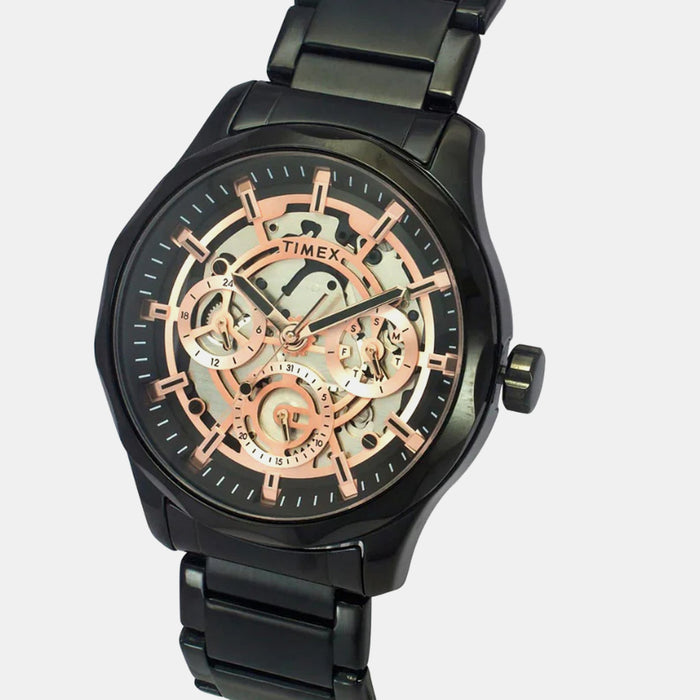 Signio Men Quartz Black Dial Multi-Function Stainless Steel Watch TW0TG7630