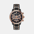 Signio Men Quartz Black Dial Multi-Function Stainless Steel Watch TWEG20206