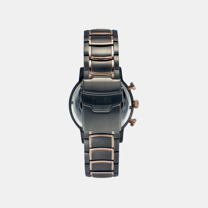 Signio Men Quartz Black Dial Multi-Function Stainless Steel Watch TWEG20206