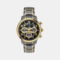 Signio Men Quartz Black Dial Multi-Function Stainless Steel Watch TWEG20208