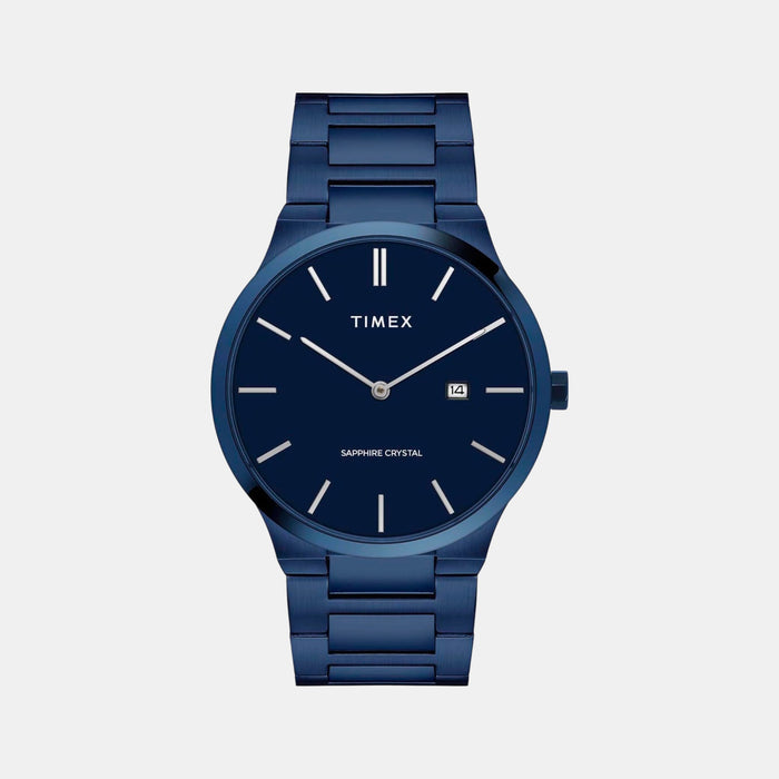 Signio Men Quartz Blue Dial Analog Stainless Steel Watch TWEG23602