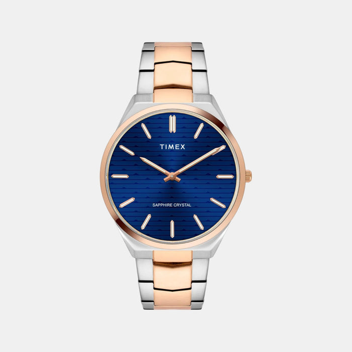 Signio Men Quartz Blue Dial Analog Stainless Steel Watch TWEG25802