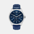 Signio Men Quartz Blue Dial Multi-Function Leather Watch TW0TG7632