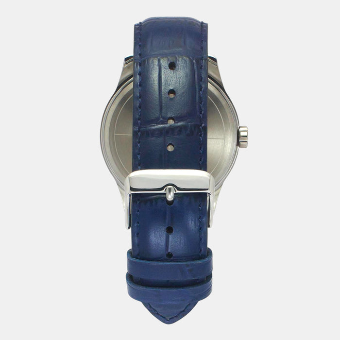 Signio Men Quartz Blue Dial Multi-Function Leather Watch TW0TG7632