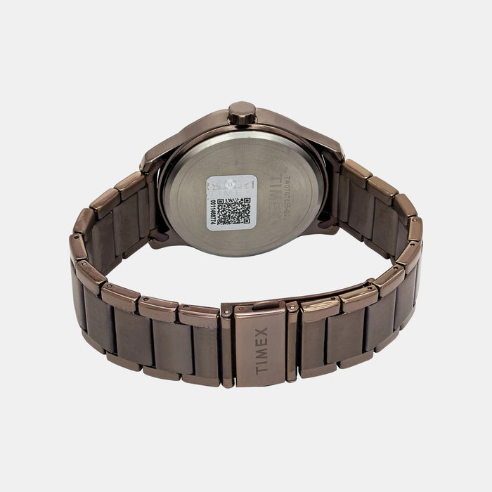 Signio Men Quartz Brown Dial Multi-Function Stainless Steel Watch TW0TG7636