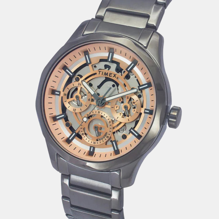 Signio Men Quartz Copper Dial Multi-Function Stainless Steel Watch TW0TG7631