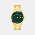 Signio Men Quartz Green Dial Analog Stainless Steel Watch TWEG23605