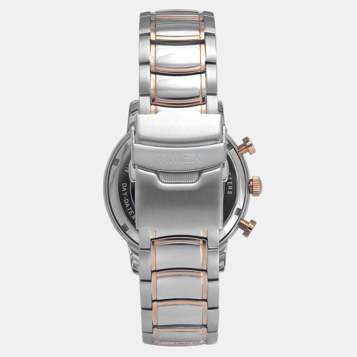 Signio Men Quartz Silver Dial Multi-Function Stainless Steel Watch TWEG20205