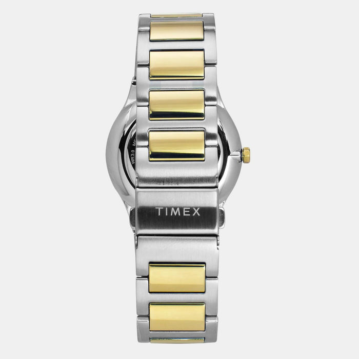 Signio Men Quartz White Dial Analog Stainless Steel Watch TWEG23606