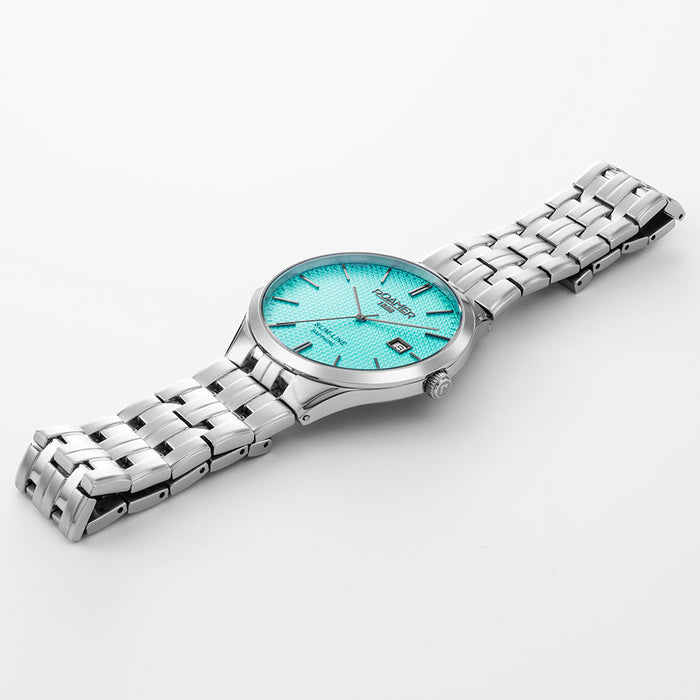 Slim-Line Men Quartz Blue Dial Analog Stainless Steel Watch 512833 41 05 20