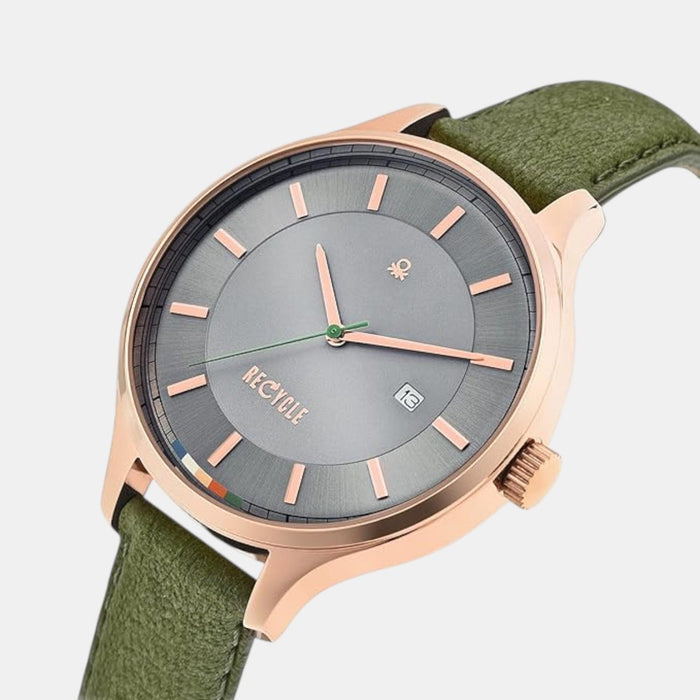Social Men Quartz Grey Dial Analog Leather Watch UWUCG0100