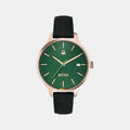 Social Women Quartz Green Dial Analog Leather Watch UWUCL0102