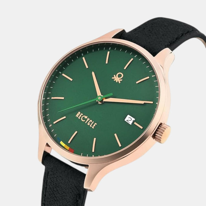 Social Women Quartz Green Dial Analog Leather Watch UWUCL0102