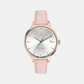 Social Women Quartz Silver Dial Analog Leather Watch UWUCL0100