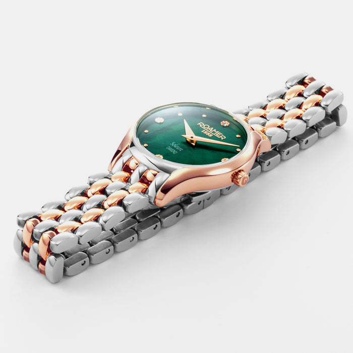 Soleure Women Quartz Mother Of Pearl Dial Analog Stainless Steel Watch 547857 49 75 50