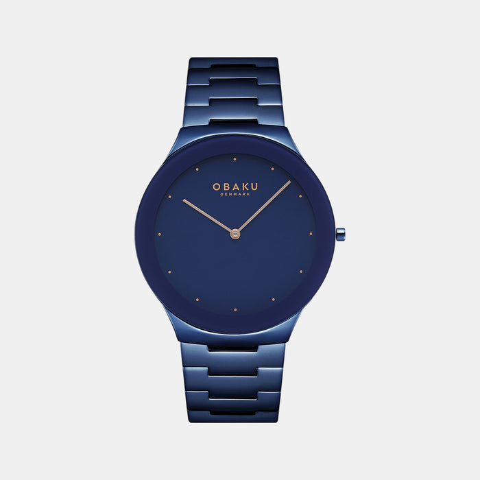 Spejl Blue Men Quartz Blue Dial Analog Stainless Steel Watch V290GXLLSL