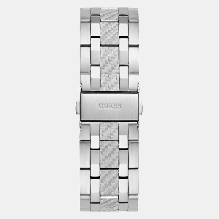 Sport Men Quartz Black Dial Multi-Function Stainless Steel Watch GW0714G1