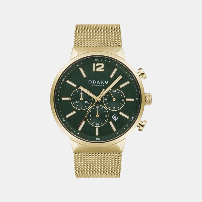 Storm Chrono Men Quartz Green Dial Analog Stainless Steel Watch V180GCGEMG
