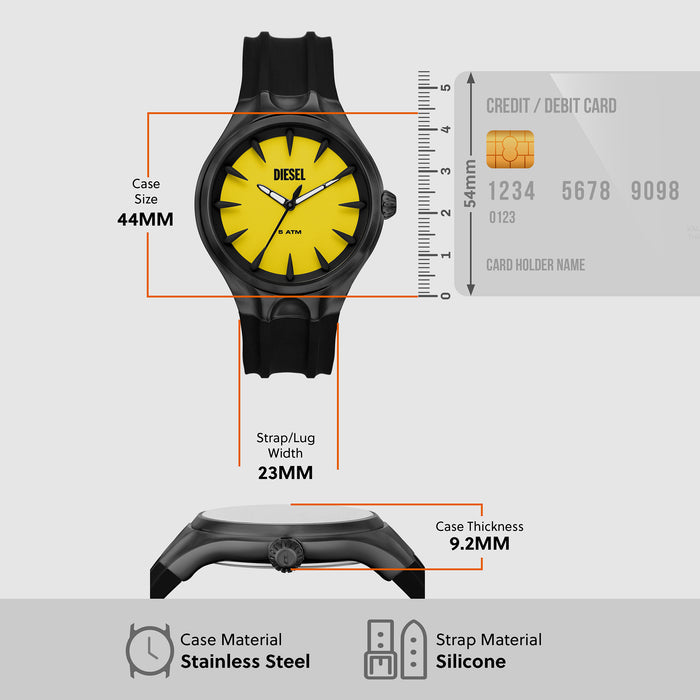 Diesel Silicone Yellow watch
