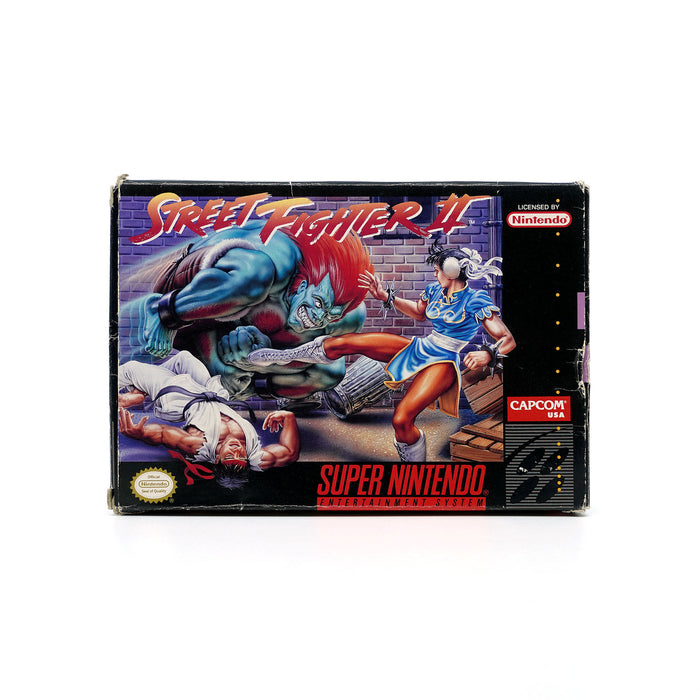 Street Fighter 2 US-Version für SNES - Produktfoto Originalverpackung Vorderseite