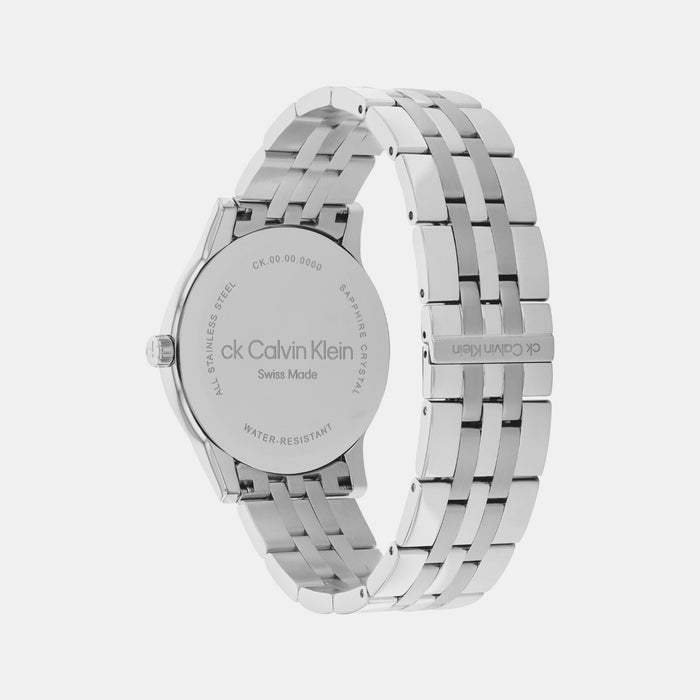 Calvin Klein Unisex Round Silver watch