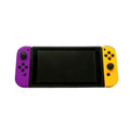 Nintendo Switch Konsole Neon-Lila/Neon-Orange - Vorderansicht