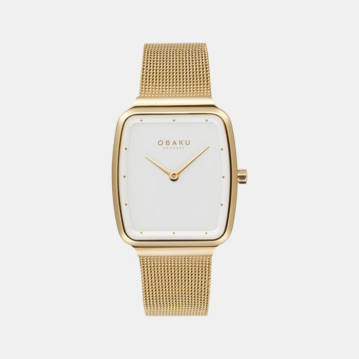 Obaku Rectangular Silver Analog watch