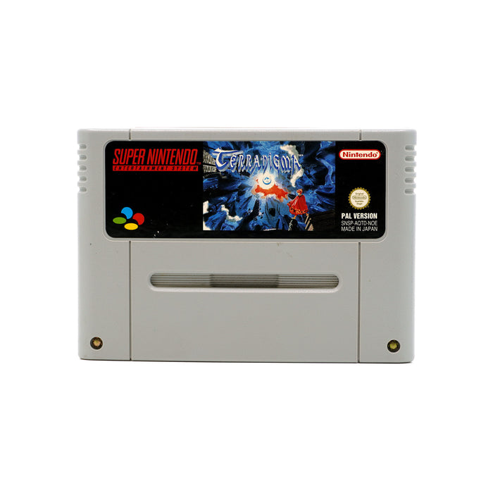 Terranigma Spiel für SNES - Produktfoto Modul Vorderseite