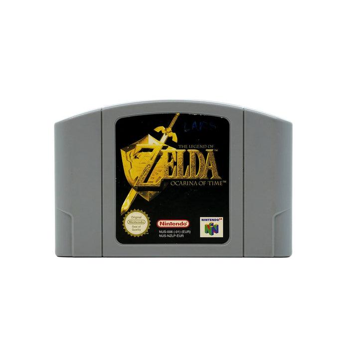 The Legend of Zelda Ocarina of Time Spiel für N64 in gebrauchtem Zustand - Produktfoto Modul vorne