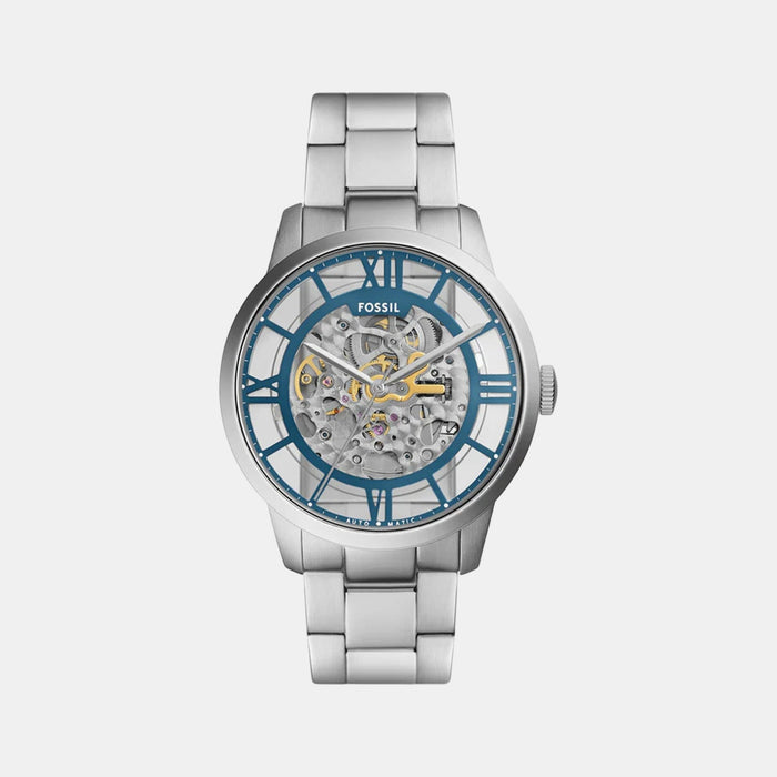 TOWNSMAN Men Automatic Blue Dial Analog Stainless Steel Watch ME3260