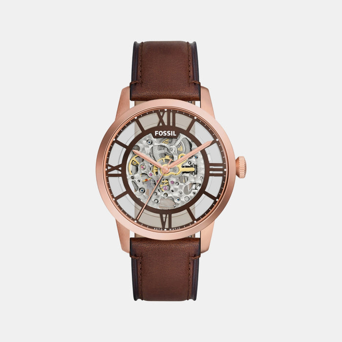 Townsman Men Automatic Brown Dial Analog Leather Watch ME3259