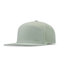 The angled view of the melin Horizon Fit Trenches Hydrolite hat in dusty mint