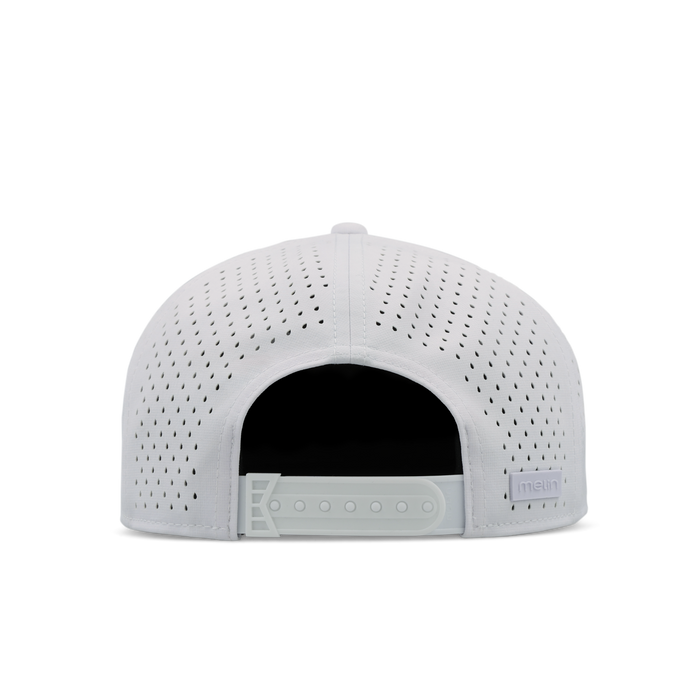 The back view of the melin Trenches Icon Hydro  Horizon Fit in  White / Gum