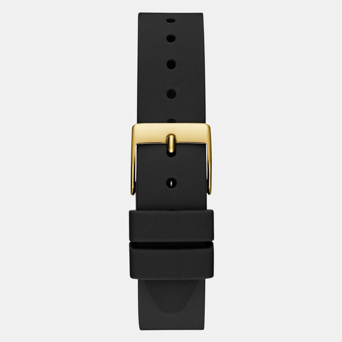 Trend Women Quartz Champagne Dial Analog Silicone Watch GW0745L5