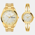 Trendline Couple Quartz Beige Dial Analog Stainless Steel Watch TW00PR307