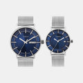 Trendline Couple Quartz Blue Dial Analog Stainless Steel Watch TW00PR323