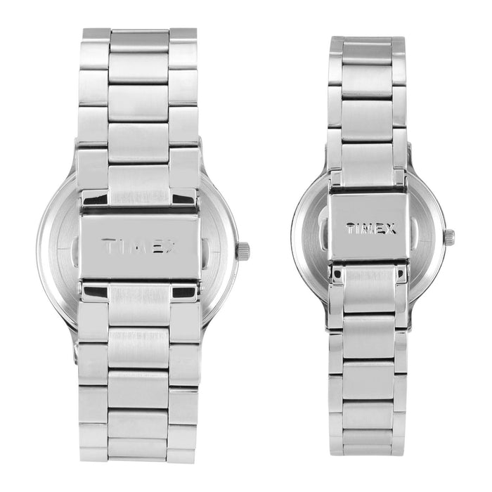 Trendline Couple Quartz Green Dial Analog Stainless Steel Watch TW00PR321