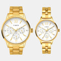 Trendline Couple Quartz Silver Dial Multi-Function Stainless Steel Watch TW00PR303