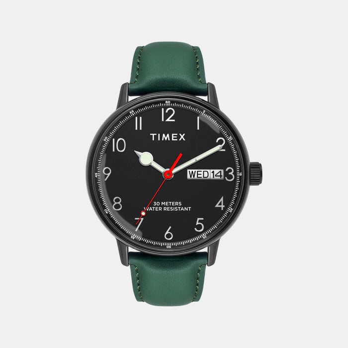 Trendline Men Quartz Black Dial Analog Leather Watch TWEG25402