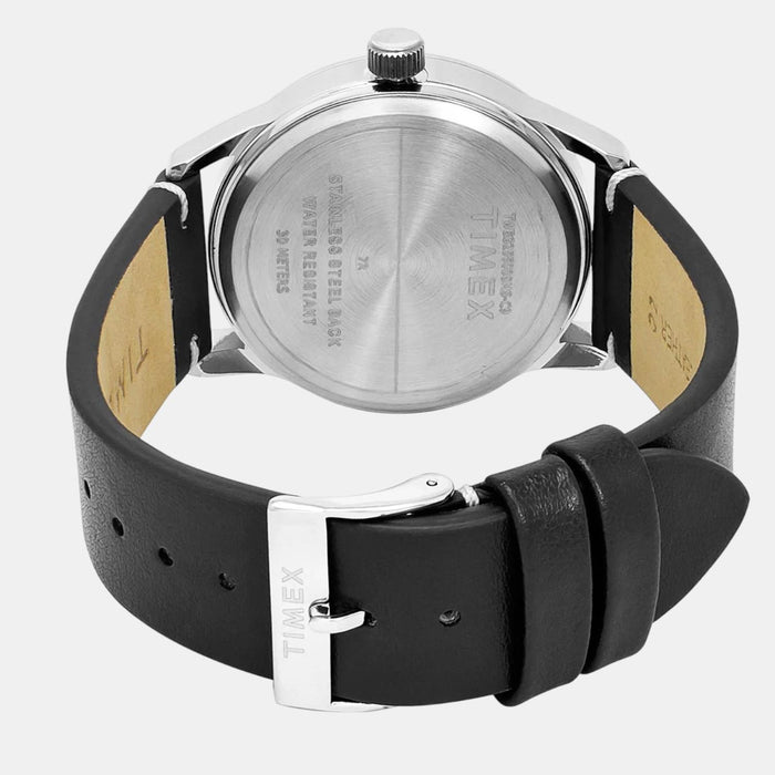 Trendline Men Quartz Black Dial Analog Leather Watch TWEG25501