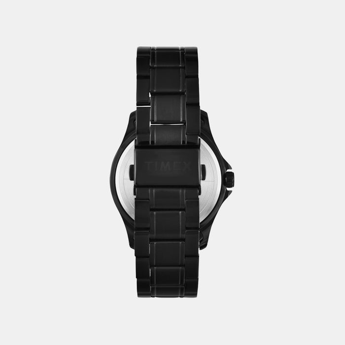 Trendline Men Quartz Black Dial Analog Stainless Steel Watch TW000X135