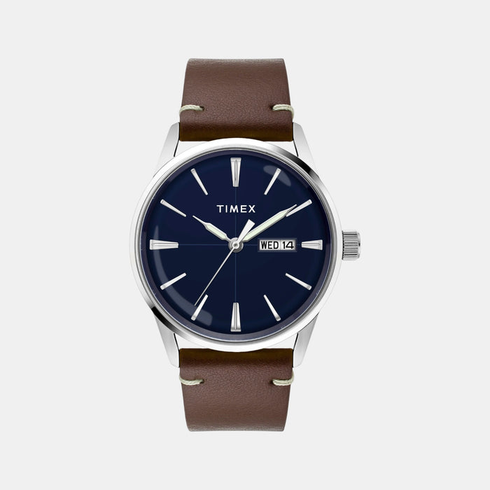 Trendline Men Quartz Blue Dial Analog Leather Watch TWEG25500