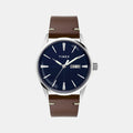 Trendline Men Quartz Blue Dial Analog Leather Watch TWEG25500