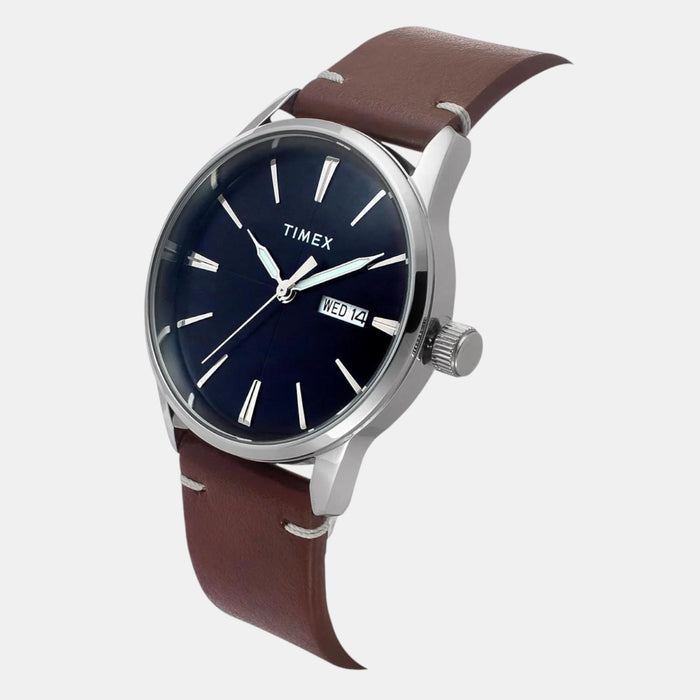 Trendline Men Quartz Blue Dial Analog Leather Watch TWEG25500