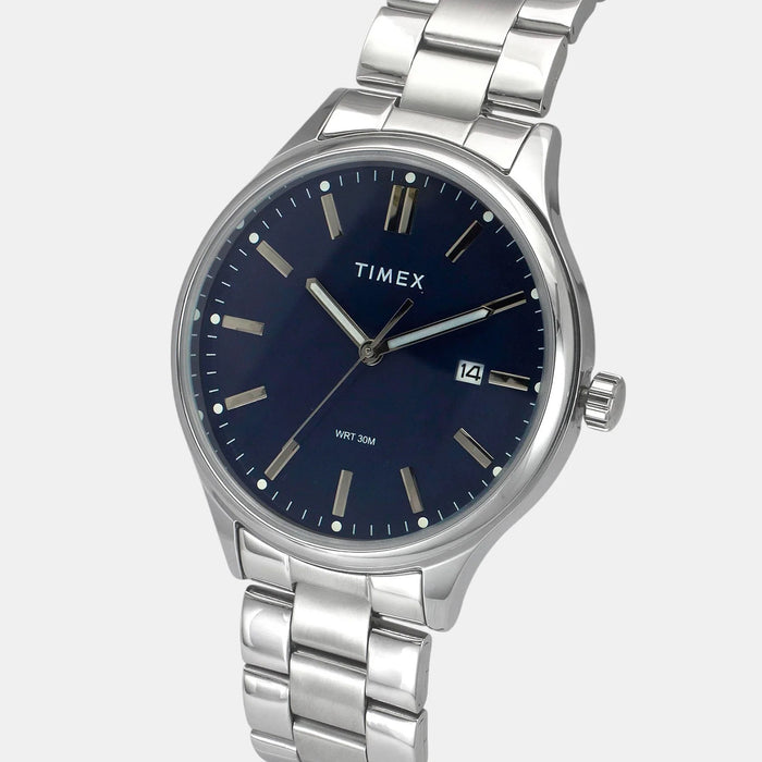 Trendline Men Quartz Blue Dial Analog Stainless Steel Watch TWEG18429