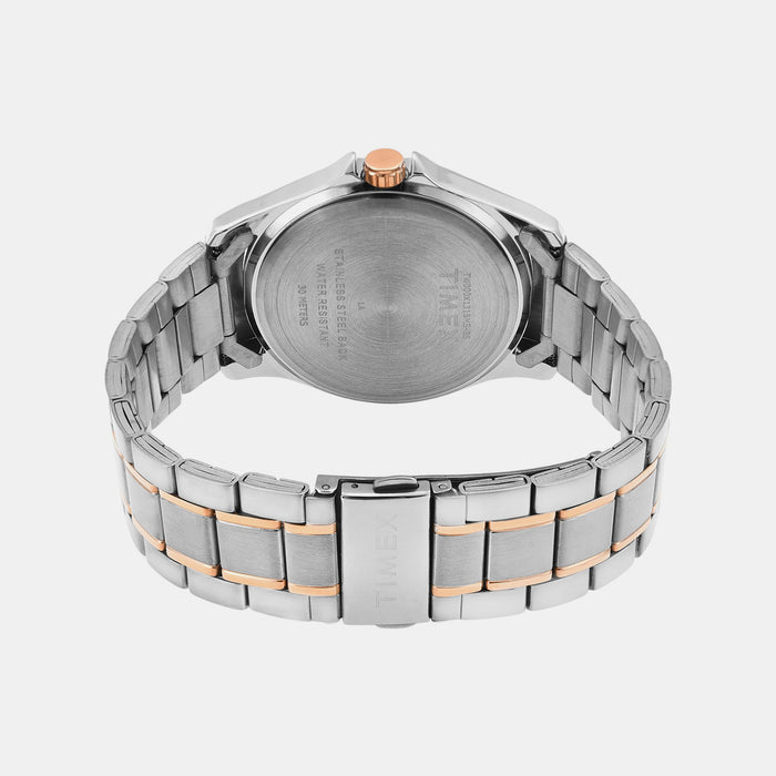 Trendline Men Quartz Blue Dial Multi-Function Stainless Steel Watch TW000X131