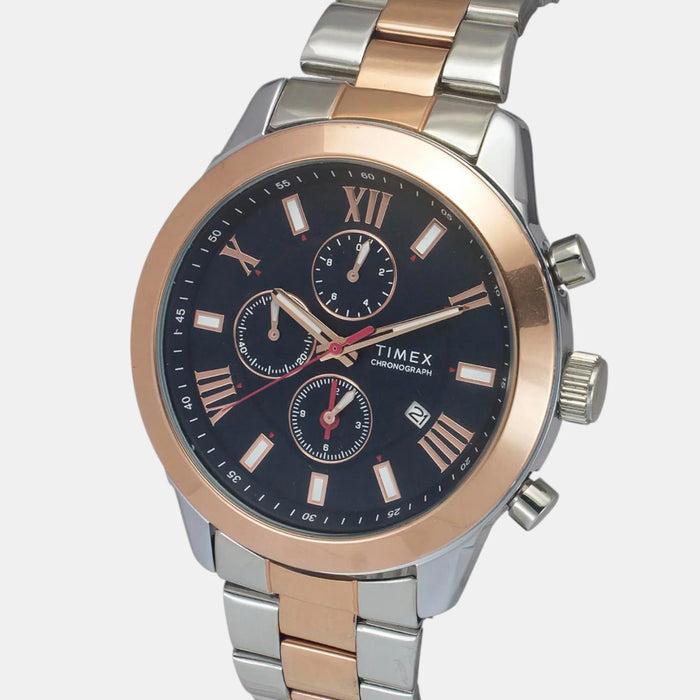 Trendline Men Quartz Blue Dial Multi-Function Stainless Steel Watch TWEG18516