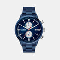 Trendline Men Quartz Blue Dial Multi-Function Stainless Steel Watch TWEG19934