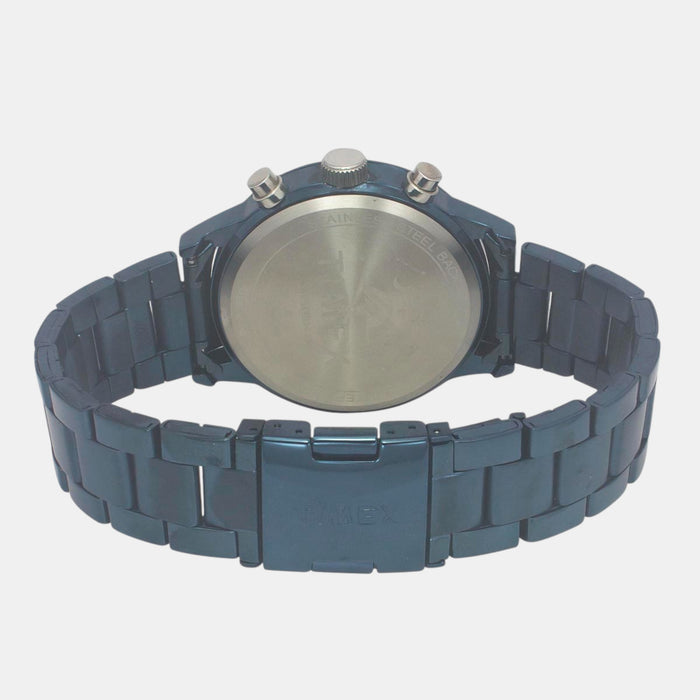 Trendline Men Quartz Blue Dial Multi-Function Stainless Steel Watch TWEG19934