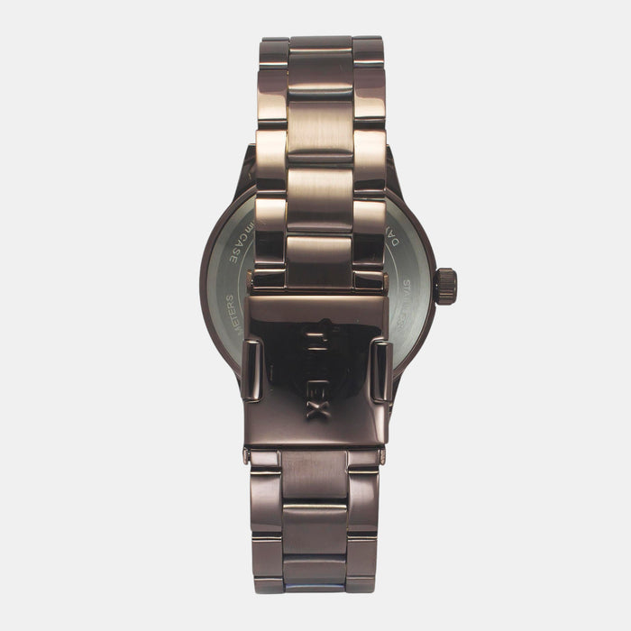 Trendline Men Quartz Brown Dial Multi-Function Stainless Steel Watch TWEG19941